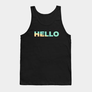 HELLO COLOR#5 Tank Top